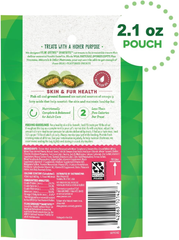 Greenies Feline Smartbites Skin & Fur Crunchy and Soft Natural Cat Treats, Salmon Flavor