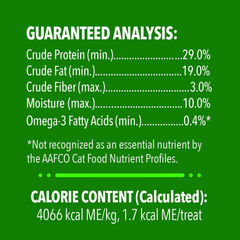 Greenies Feline Smartbites Skin & Fur Crunchy and Soft Natural Cat Treats, Salmon Flavor