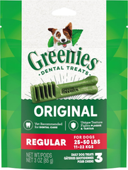 Greenies Regular Natural Dental Care Dog Treats Fresh Flavor