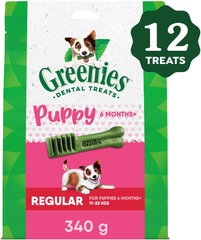 Greenies Puppy Regular Size Natural Dental Dog Treats