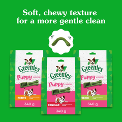 Greenies Puppy Regular Size Natural Dental Dog Treats