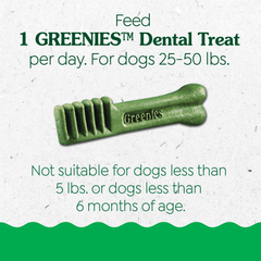 Greenies Puppy Regular Size Natural Dental Dog Treats