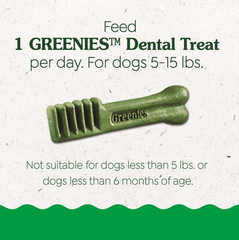 Greenies Puppy Teenie Size Natural Dental Dog Treats