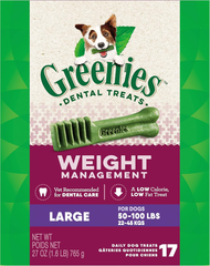 Greenies Weight Management Large Natural Dog Dental Care Chews Weight Control Dog Treats