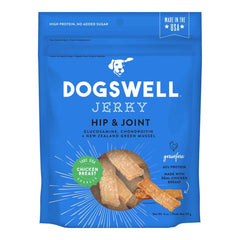 Dogswell Jerky Hip and Joint Dog Treats Grain Free Made in USA Only, Glucosamine and Chondroitin, Chicken