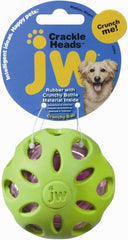 JW Pet Crackle Heads Ball Dog Toy