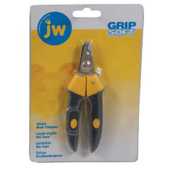 JW® Gripsoft® Deluxe Nail Clipper Gray/Yellow Color