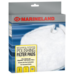 Marineland Polishing Filter Pads, 2 Count, Support Mechanical Aquarium Filtration, Fit C-Series and Magniflow 360 and 400 Canister Filters