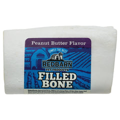 Redbarn Filled Dog Bones, Natural Long-Lasting Dental Treats; Suitable for Aggressive Chewers(Peanut Butter)
