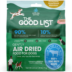 Farmland Traditions The Good List Air-Dried Dog Food, Premium Beef & Bone Broth for Dogs, Protein Rich & Grain-Free Nutrition