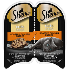 Sheba Wet Food Sheba Perfect Portions Wet Cat Food Cuts In Gravy Roasted Chicken Entree 2.6-oz