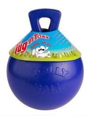 Jolly Pets Tug-n-Toss Heavy Duty Dog Toy Ball with Handle