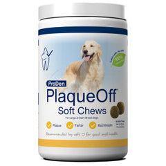 NaturVet ProDen PlaqueOff Soft Chews with Natural Kelp - for Large & Giant Breed Dogs - Supports Normal, Healthy Teeth, Gums, and Breath Odor in Dogs - 45 Soft Chews