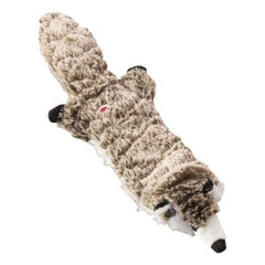 Skinneeez Extreme Quilted Raccoon - Durable, Stuffing Free Dog Toy with 4 Layers of Diamond Stitched Fabric & 2 Squeakers- Ideal for Medium and Large Aggressive Puppies and Dogs