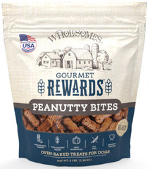Wholesomes Gourmet Rewards Biscuit Dog Treats Peanutty Bites