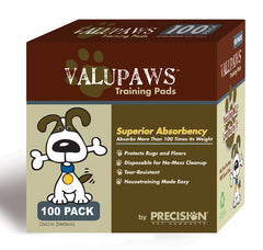 Precision Pet Products ValuPaws Training Pads White, 1ea/100 pk, 22 In X 22 in
