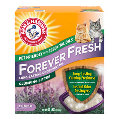 Arm & Hammer Forever Fresh Clumping Cat Litter Lavender, MultiCat With 20% More Lavender Freshness, Pet Friendly With Essential Oils