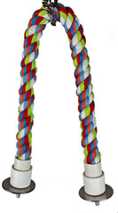 A&E CAGE COMPANY Multicolor Happy Beaks Cotton Cable Bird Perch.