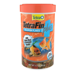 TetraFin Plus Goldfish Flakes, Balanced Diet, With Algae To Promote Health, Oranges