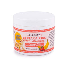 Fluker's Strawberry Banana Flavored Repta Calcium with Vitamin D3
