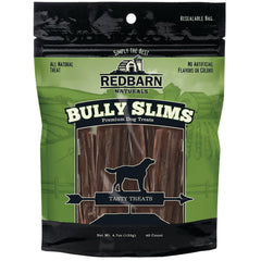 Redbarn All-Natural Bully Slims Beef Esophagus Chew Treats - Premium Grain-Free High Protein Low Fat Rawhide Alternative with No Artifical Ingredients