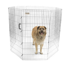 Precision Pet Products Exercise Pen Silver
