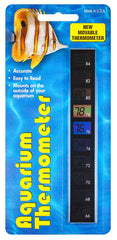 LCR Hallcrest Liquid Crystal Vertical Aquarium Thermometer