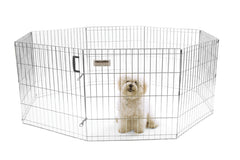 Precision Pet Products Exercise Pen Silver