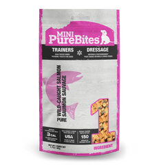 PureBites Mini Salmon Freeze Dried Dog Treats, 1 Ingredient, Made in USA