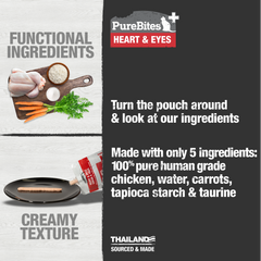 PureBites+ Heart & Eyes Squeezables for Cats, only 5 Ingredients