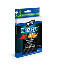 Fritz Maracyn - for Saltwater and Freshwater gram-Positive Relief from Bacterial gil, Popeye, More - Easy dose Packets