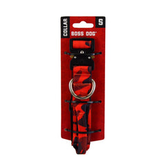Boss Dog Tactical Adjustable Collar, Red Camo
