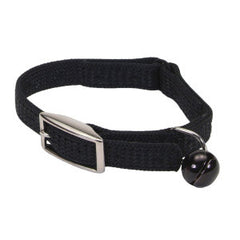 Sassy Snag-Proof Nylon Cat Safety Collar Black