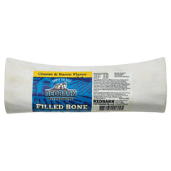 Redbarn Filled Dog Bones, Natural Long-Lasting Dental Treats; Suitable for Aggressive Chewers(Cheese N' Bacon)