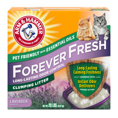 Arm & Hammer Forever Fresh Clumping Cat Litter Lavender, MultiCat With 20% More Lavender Freshness, Pet Friendly With Essential Oils