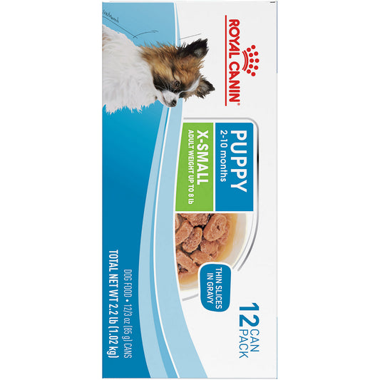 Royal Canin® Size Health Nutrition™ X-Small Puppy Thin Slices in Gravy Wet Dog Food, 3 oz., Pack of 12