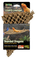 PENN-PLAX Reptology Lizard Lounger Corner Triangle – 100% Natural Seagrass Fiber – Great for Bearded Dragons, Anoles, Geckos, Iguanas, and Other Reptiles