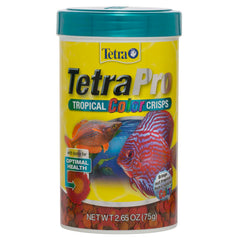 TetraPro Tropical Color Crisps, Fish Food With Natural Color Enhancers, Tropical Fish Food