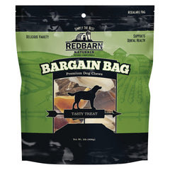 Redbarn Pet Products All-Natural Bargain Bag Variety Pack of Premium Dog Chews - Grain-Free Dental Treats for All Breeds- Made in USA with No Artificial Ingredients - 2 lb