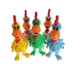 Multipet's Latex Polka Dot Globken Chicken Dog Toy 1 ea