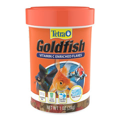 Tetra Goldfish Flakes, Nutritionally Balanced Diet For Aquarium Fish, Vitamin C Enriched Flakes