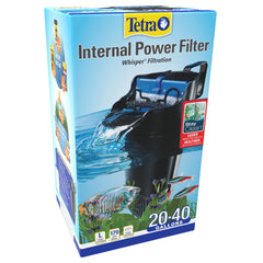 Tetra Whisper Internal Power Filter For aquariums, In-Tank Filtration With Air Pump, Black