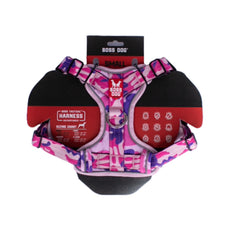 Boss Dog Tactical Harness, Pink Camo