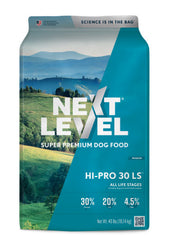 Next Level Super Premium Dog Food – HI-PRO 30 LS™ – Dry Kibble for Dogs for All Life Stages All Breeds – 30% Protein, Gluten Free Grains - High Energy and Active Dogs & Puppies