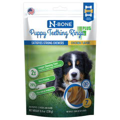 N-Bone Puppy Teething Rings Plus, Chicken Flavor