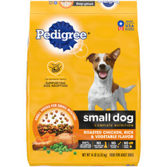 PEDIGREE Adult Small Dog Roasted Chicken, Rice & Vegetable Flavor Dry Dog Food