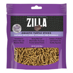Zilla Pet Aquatic Turtle Sticks, Natural with Added Vitamins and Minerals, Nutrient-Rich Floating Food for Turtles