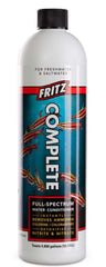 Fritz Complete – Concentrated Water Conditioner/Tap Water Dechlorinator, Instantly Detoxifies Chlorine, Chloramines, Heavy Metals, Ammonia, Nitrite/Nitrates, for Fresh and Saltwater
