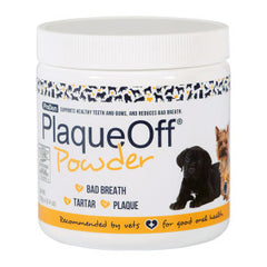 NaturVet ProDen PlaqueOff Powder for Pets - Cat & Dog Breath Freshener - Plaque & Tartar Remover for Pet Oral Care