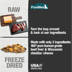 Freeze Dried Beef & Cheese Dog Treats